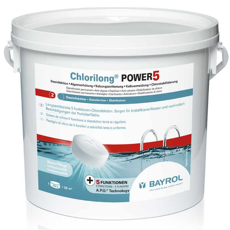 Bayrol Chlorilong Power 5 mit Clorodor Control Kapsel 5 kg