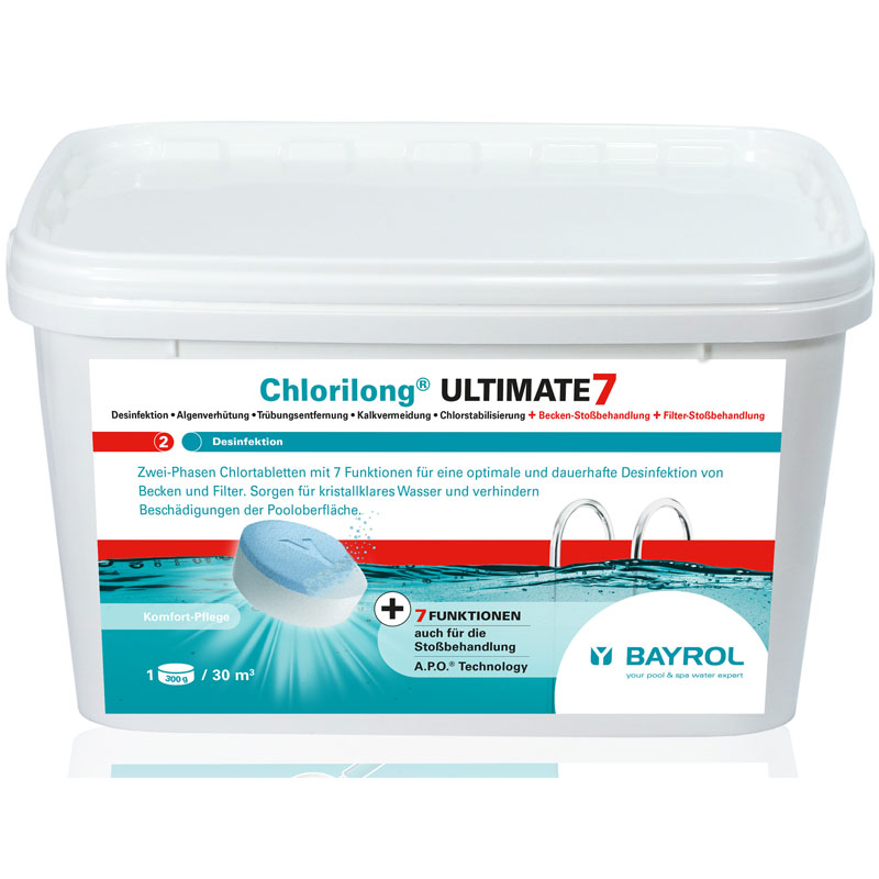 Bayrol Chlorilong Ultimate 7 mit Clorodor Control Kapsel 4,8 kg