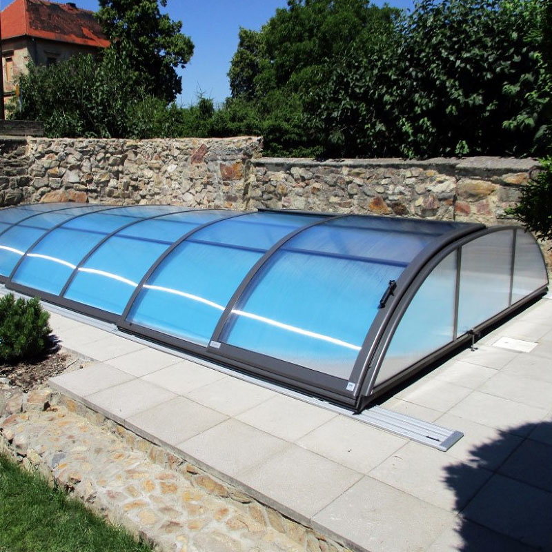 Alukov Poolüberdachung Azure Flat 3,25 x 6,42 m