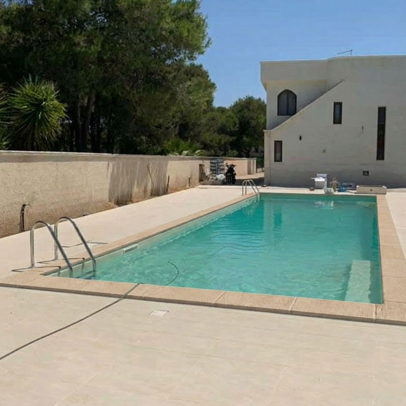 Carobbio Beckenrandsteine gewölbt Rechteckbecken 8,00 x 4,00 m