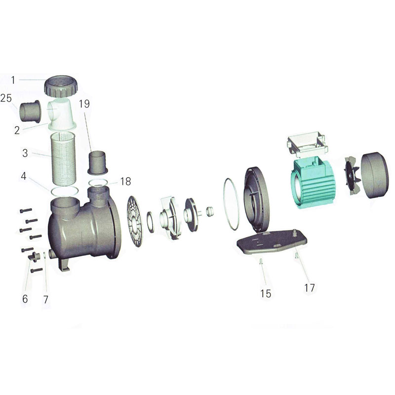 Gewindering Vorfilter SPS Pumpe