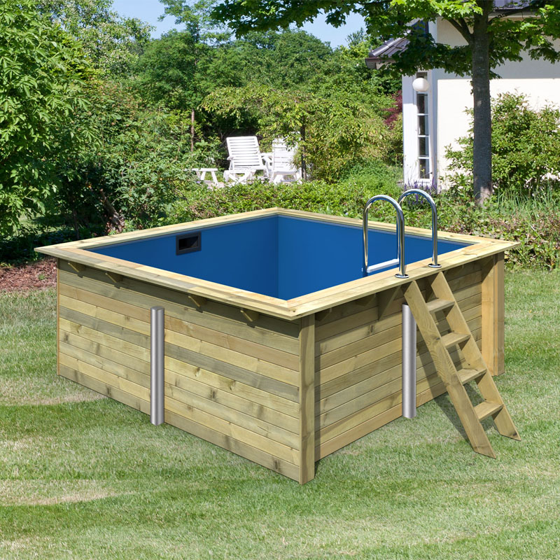 Trend Holzpool Set Rechteck 3,20 x 3,50 x 1,24 m