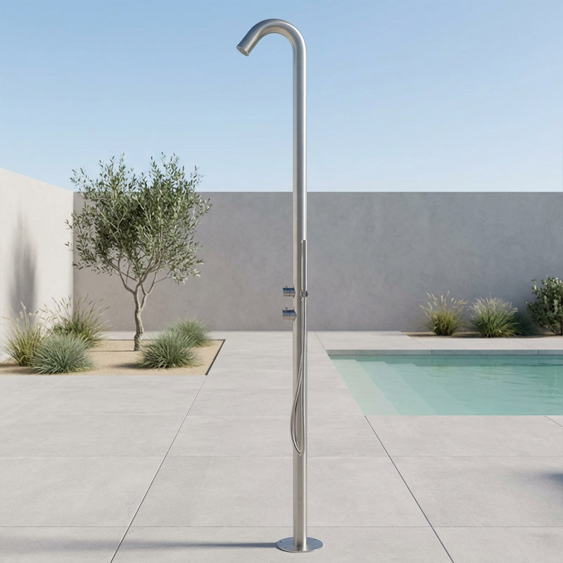 Ideal Gartendusche Sylt Edelstahl V2A