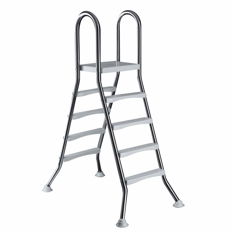 Ideal Eichenwald Hochbeckenleiter Aufstellleiter Edelstahl V2A