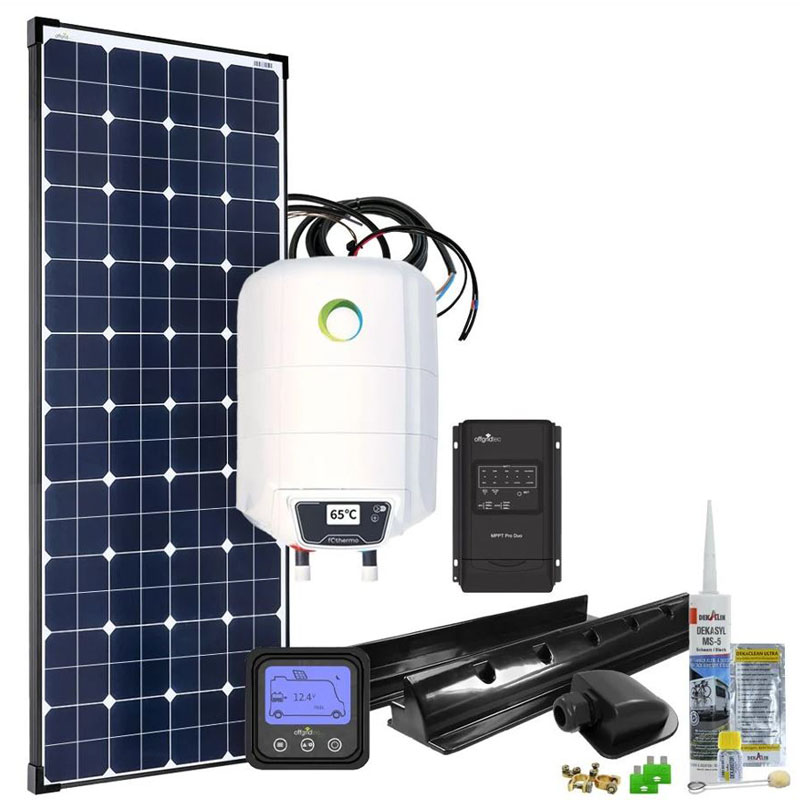 Offgridtec 150W MPPT 12V Wohnmobil Komplettset EBL-Option 10l Boiler