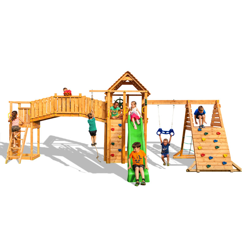 Fungoo Spielturm Set Fun GYM inkl. Spielturm, Rutsche