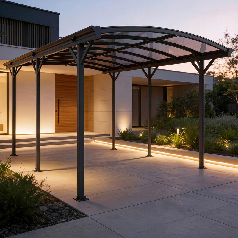 Falo Design Carport Anthrazit | 505 x 300 cm