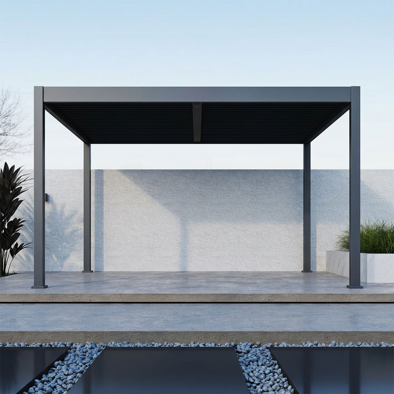 Grand Tuscan 1214 | Aluminium Pergola mit Lamellendach | 4x4 m