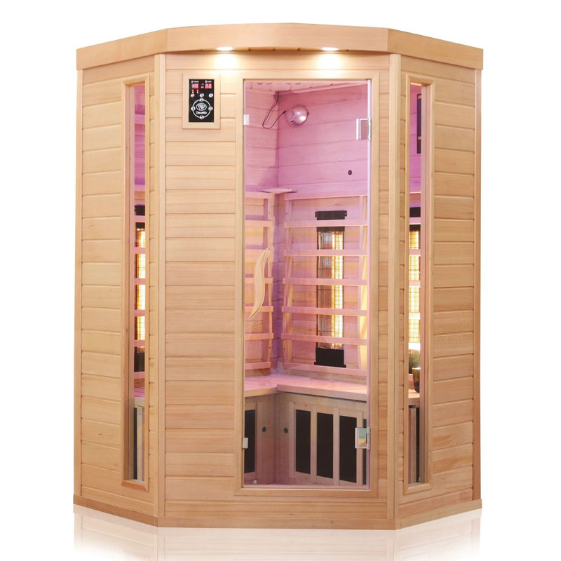 Infrarotsauna Lakefield 3 120 x 120 cm Dual-Therm