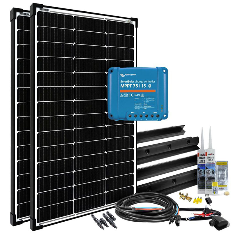 Offgridtec mPremium+ L 200W 12V MPPT Caravan Solaranlage