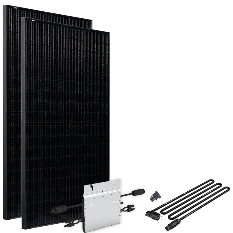 Offgridtec® Solar-Direct 860W HMS-600 Balkonkraftwerk Full Black