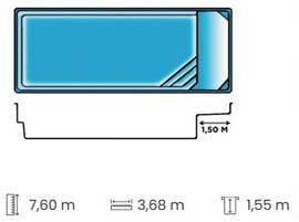 GFK-Polyesterpool-Detente-Liegefl-che