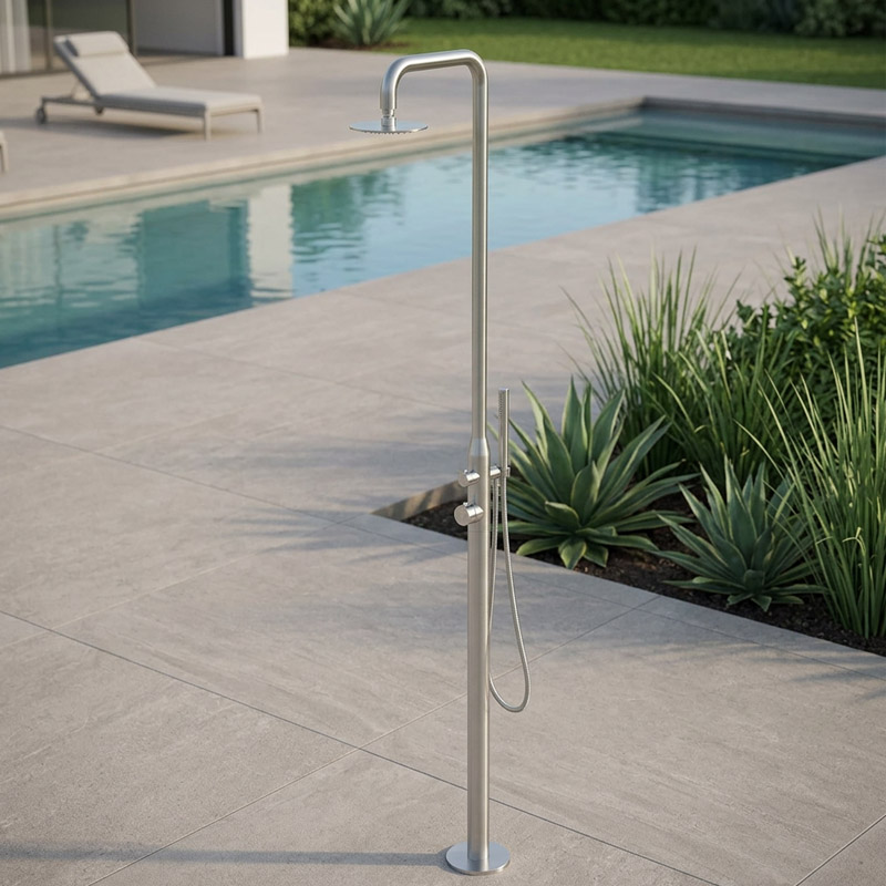 Ideal Gartendusche Juist Edelstahl V2A