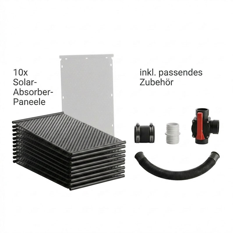 OKU Solarabsorber Komplettset bis 20 m²