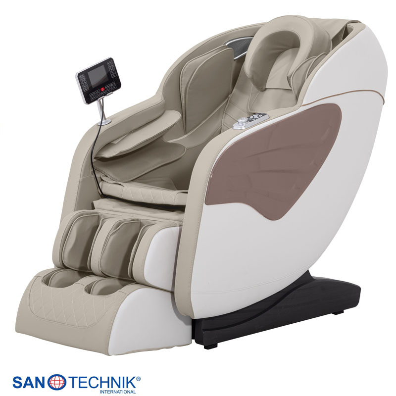 SENORA Luxus-Massagesessel beige/braun