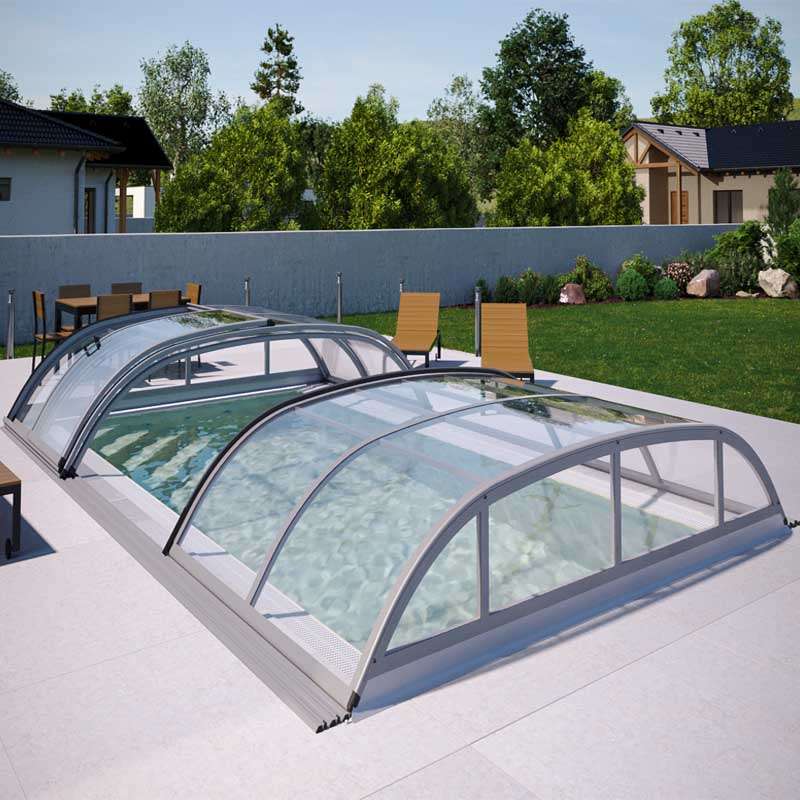 Wie Sie eine Albixon Poolüberdachung als Bausatz, oder vormontiert richtig abladen