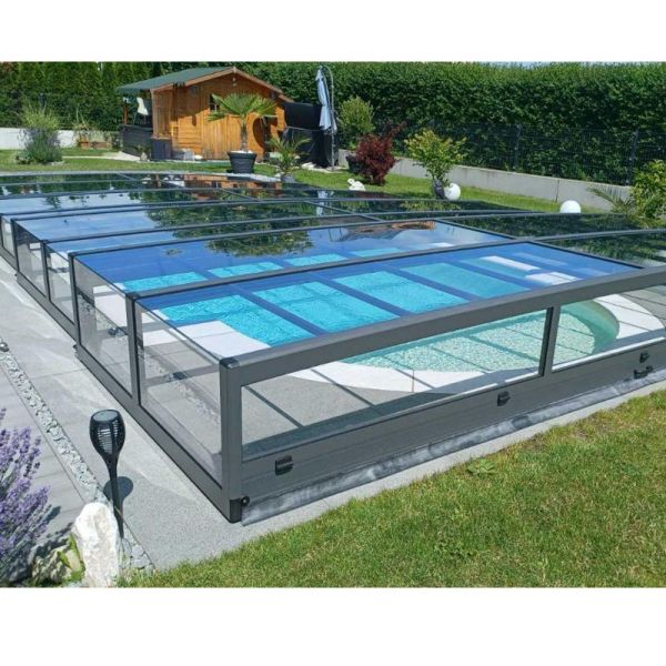 A1 Poolüberdachung Luxus Trio 7,50 x 4,32 m