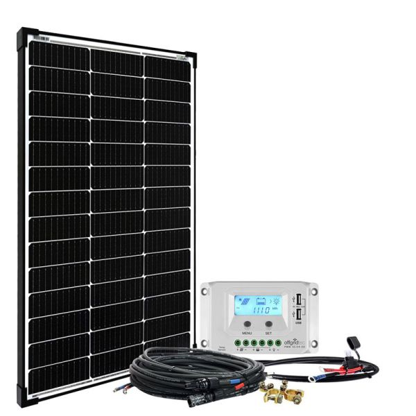 Offgridtec® basicPremium-L 100W Solaranlage 12V Komplettsystem