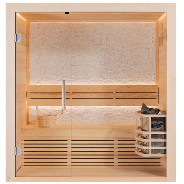 AWT Sauna E1813A Pinienholz 180 x 120 x 190 cm ohne Ofen