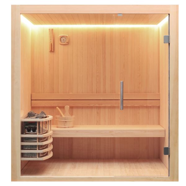 AWT Sauna E1803B Pinienholz 150 x 120 x 190 cm ohne Ofen