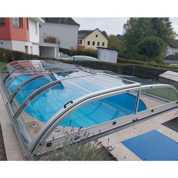 A1 Poolüberdachung ECO Smart Clear 6,50 x 4,05 m