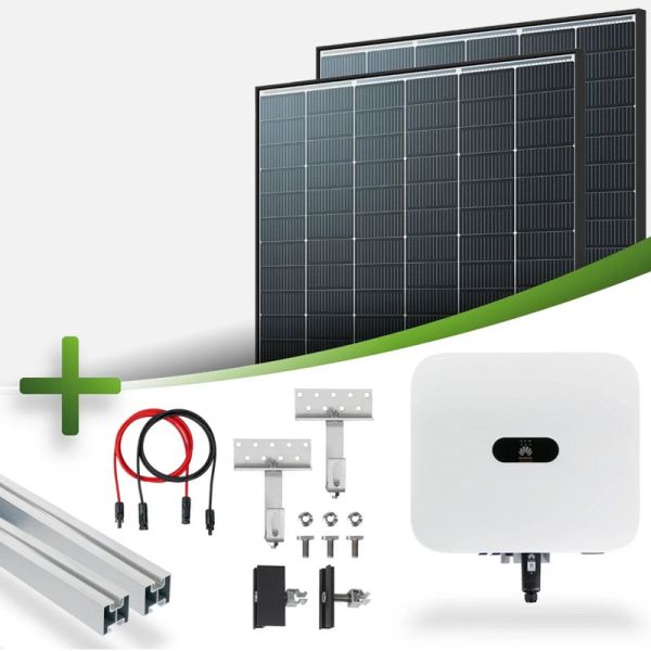 Photovoltaik Komplettset Ja Solar 10 kW Schrägdachmontage