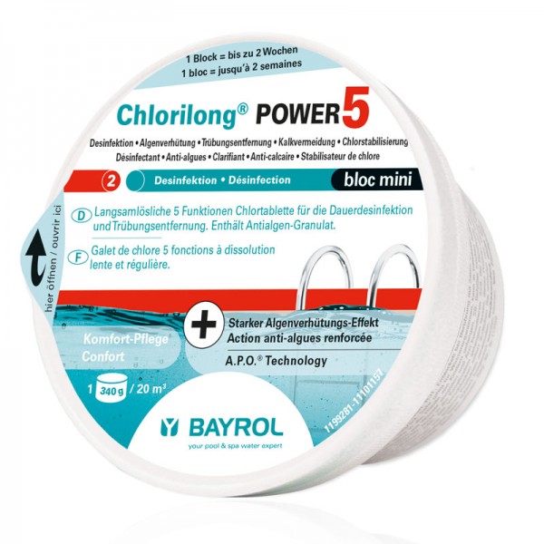 Bayrol Chlorilong Power 5 Bloc mini 0,34 kg